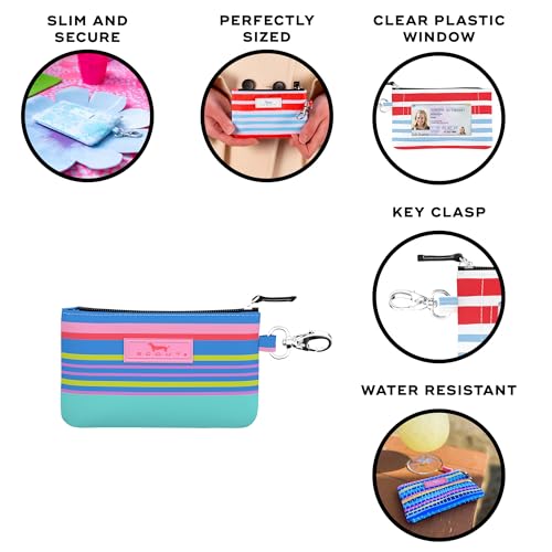 Image of SCOUT IDKase Card Holder, ID Case for Women, Mini Keychain Wallet, Zip Closure