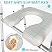 REGMICS Bedside Commode Chair, Toilet Seat Risers for Seniors, Height-Adjustable Seat, Up to 350 Lbs,Bedside Toilet Chair Potty Chair for Elderly and Disabled