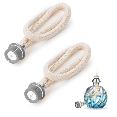 Issimober Lot de 2 mèches pour lampe Berger - Pour lampe à huile - Contrôle de l'air - Brûleur catalytique - Accessoire pour améliorer l'air ambiant -...