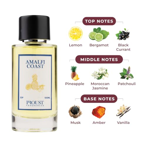 Image of Amalfi Coast 12-Hour Long Lasting Perfume 100ml Eau De Parfum (EDP) | Fresh Aquatic & Citrus Summer Fragrance for Men & Women | Daily Office Wear | Pineapple & Bergamot