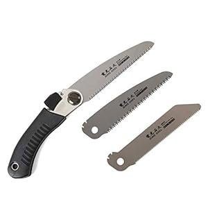 Woodking Saw+2 Blade set (Flush cut, Pruning) Japanese Pull Saw for Woodworking and Wood Craftsmanship, Long Handle with Precision Blade and(Woodking Saw+2 Blade set (Flush cut, Pruning))