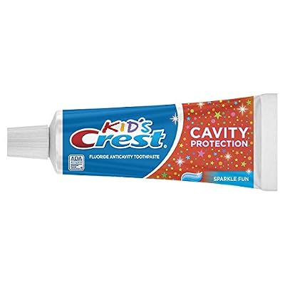 Crest Kid's Cavity Protection Toothpaste, Crest Kids Toothpaste, For Children And Toddlers 2+, Sparkle Fun, 4.6 Oz (Pack of 3), Toothpaste For Kids, Packaging may vary