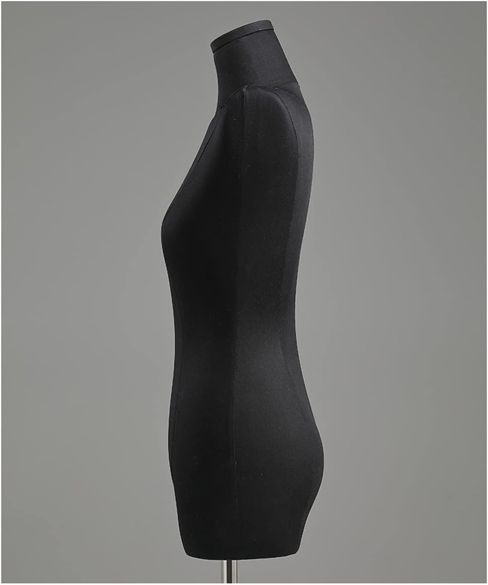 Adjustable Gold Female Mannequin Dress Form with Detachable Head & Base Stand – Versatile Torso Model for Clothing, Jewelry, Sewing Display & Tailoring