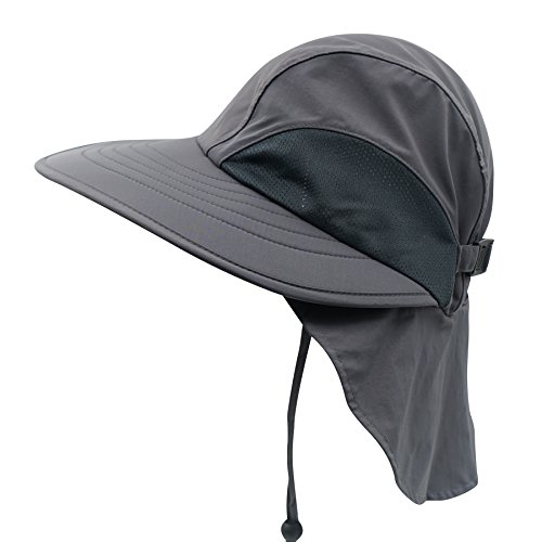 Decentron unisex 10,2 cm Long Brim flap Hat Sun