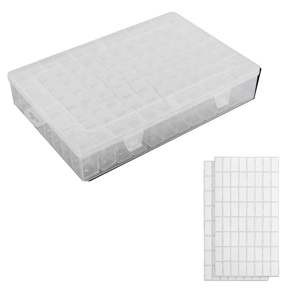 Boîte diamond art empilable pour éviter les nœuds de colliers et ranger perles et ongles
