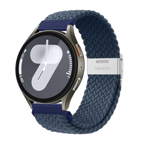 Image of XMUXI 20mm Braided Watch Straps Compatible with Samsung Galaxy Watch 6 Classic Strap 43mm 47mm /Galaxy Watch 7 6 5 4 Nylon Solo Loop Replacement Watch Band for Amazfit GTS 4 (No Watch)