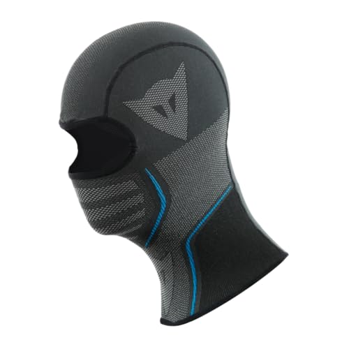 Dainese - Dry Balaclava, Motorrad Sturmhaube Schwarz für Herren und Damen, Universalgröße, Sturmhaube Motorrad Unisex, für 4 Jahreszeiten, Sommer und Winter, Made in Italy, Schwarz/Blau