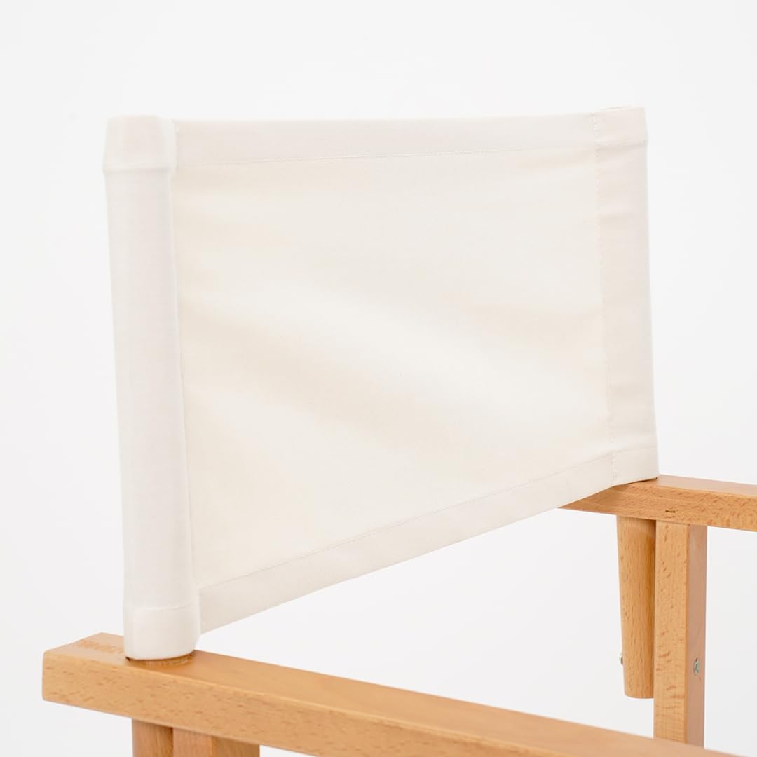 Danieli - Sedia da Regista in Legno per Esterni - Sedie Pieghevoli da Giardino in Legno di Faggio - Telo 100% Acrilico in Diverse Colorazioni - Ideali per Giardino, Terrazza, Spiaggia (Tortora)
