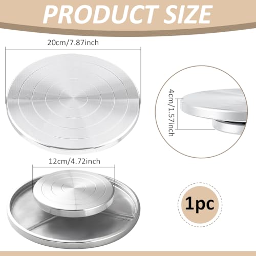 Roue de poterie en aluminium de 7,8 cm avec roulement à billes de précision - 3