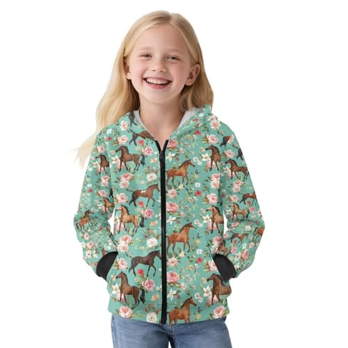 Boys Zip Up Hoodies Long Sleeve Sweatshirt Size 6-162