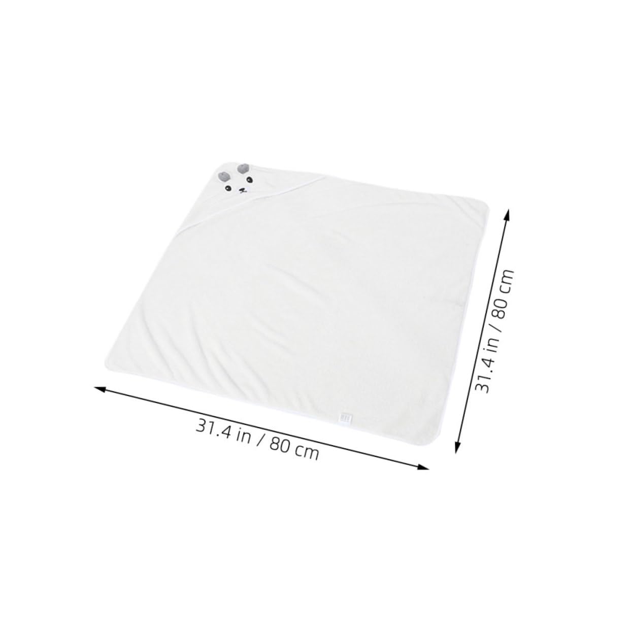 Toddmomy Hooded Baby Bath Towel Set Fleece Newborn Towels for Toddlers Cartoon Animal Design