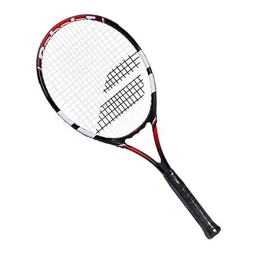 Raquete de Tênis Babolat Falcon 280g Preta Vermelha e Branca-l3