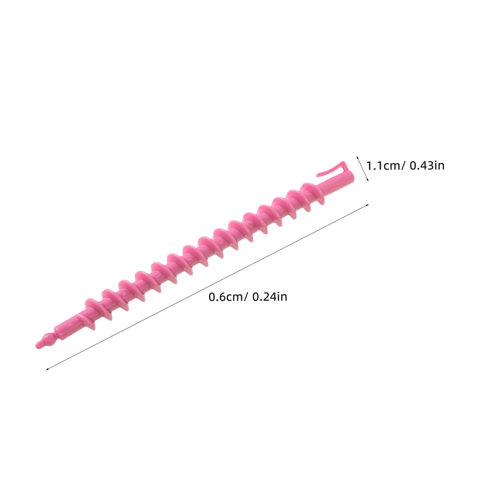 Bigoudis Spirale Extra Larges en Plastique pour Permanente, Lot de 18 Pièces, Bigoudis pour Cheveux Longs et Courts, sans Chaleur, Outils Coiffure Professionnels pour