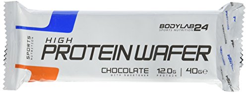 Preisvergleich Produktbild Bodylab24 Protein Waffel, Geschmack Schokolade, proteinreiche Waffeln, leckere Nahrungsergänzung für Fitness, Bodybuilding und Diät, 16 x 40g Packung
