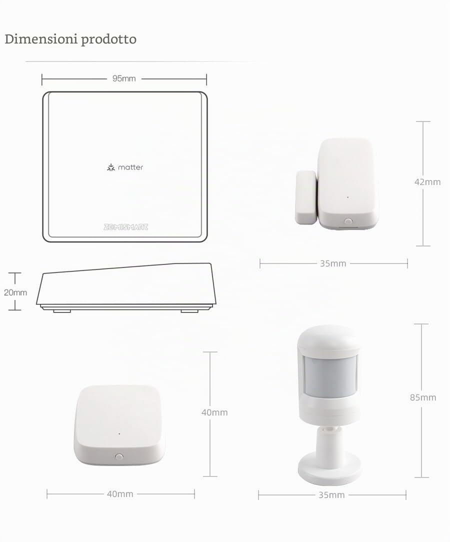 YoumiAi Matter Thread Hub Tuya Zigbee Bridge Matter Gateway Supporto Homekit Siri Voice Sub zigbee Devices Home APP Controllo LAN Hub cablato