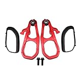 JDMSPEED New Heavy Daty Front Car Tow Hooks Left & Right with Hardware Red Replacement for Dodge Ram 1500 DT with 3.6L 5.7L Engine 2019 2020 2021 2022 Replaces 82215268AB 82215268AB 68272945AB