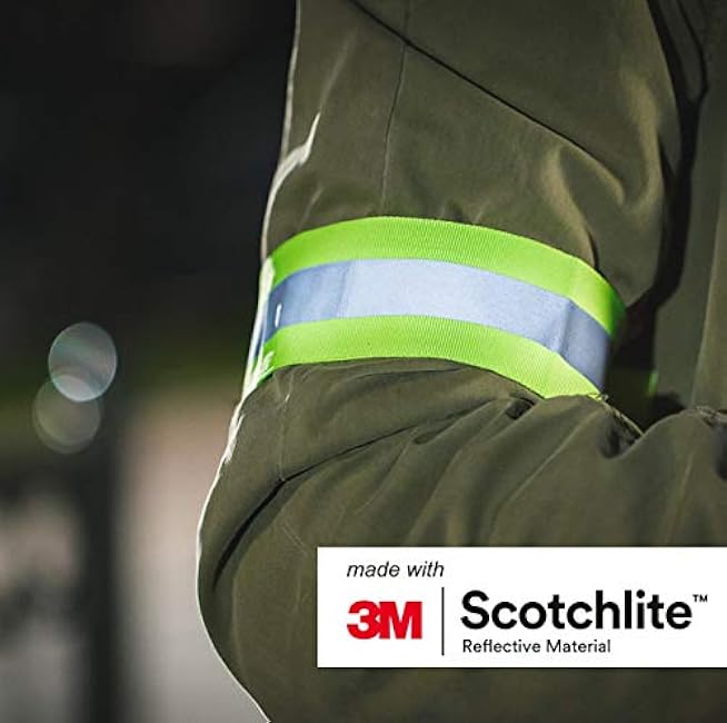 Salzmann Reflective Elastic Arm and Leg Bands | Made with 3M Scotchlite | Set of 4