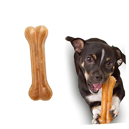 POPETPOP Knochenspielzeug für Hunde Beißring Robustes Knochenförmiges Kauspielzeug Unterstützung für Zahnung und Kiefergesundheit Geeignet für Welpen und Adulte Hunde