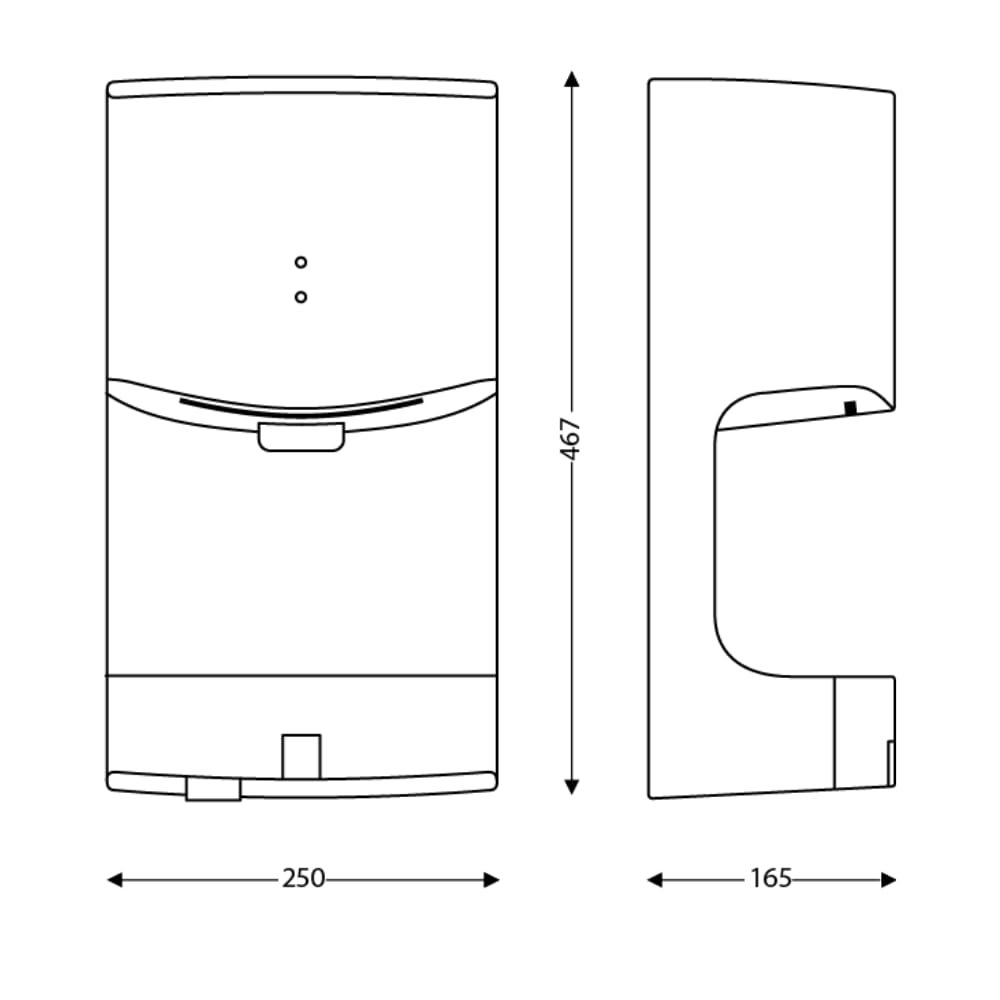 JVD - Sèche-Mains Airwave Gris métallisé - Matériel Professionnel
