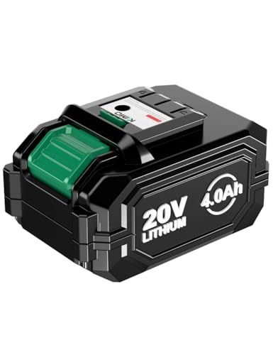 KIMO 20V4.0Ah 専用 リチウムイオンバッテリー 1個セット 充電式 互換バッテリー 大容量 LED残量表示付き 長時間作業可能 小型 軽量 安全保護機能搭載 PSE認証済み KIMO 電動工具専用3601/6001/6303/6302/13811/5005/9511B対応
