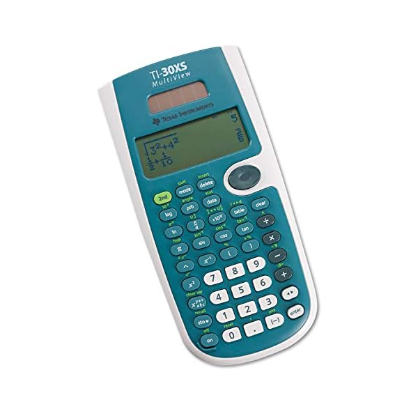 Texas Instruments TI-30XS MultiView Wissenschaftlicher Taschenrechner, 16 Stellen, 4 Zeilen, Akku/Solar, Blau/Weiß – Bild 5