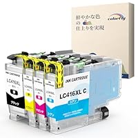 Brother 417XL インクカートリッジ 4色セット ブラザー用 LC417XL-4PK 互換インク 4色セット 顔料