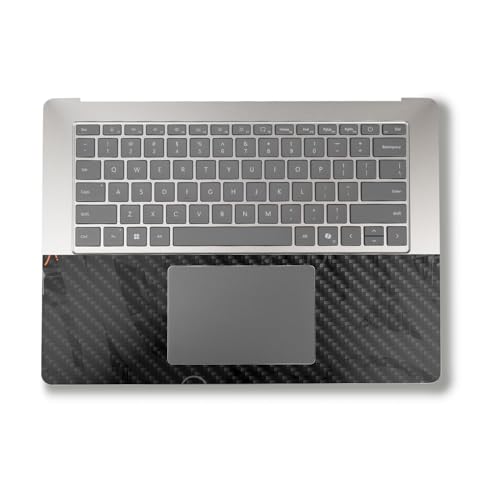 Image of Carbon Fiber Laptop Skin Compatible with Alienware M18 R2 (2024) - Orange Tag - Premium 3M Vinyl Protective Wrap Decal Cover - Easy to Apply | Crafted in The USA by MightySkins