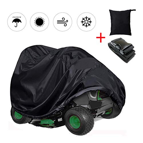 SHDlYE Waterproof Lawn Mower Cover UTV/ATV Cover with Heavy Duty 210D Oxford Protects From Rain Snow and Sun Cover for Your Ride-On Garden Tractor,XS