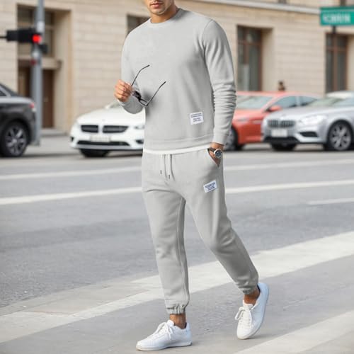 Tracksuits 2 Piece For Teen Boys 16-18 Crewneck Pullover and Sweatpants Sets Gym Jogging Suits Athletic Sweatsuit Outfits2