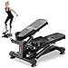 GartistGo Hydraulic Mini Stepper with Resistance Bands - 310lbs Capacity, Step Machine with LCD Monitor, Quiet Operation, Adjustable Intensity, Full Body Workout