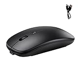 Batterie rechargeable intégrée et conception économique: Adieu les piles jetables ! Cette souris sans fil rechargeable est équipée d'une batterie intégrée qui se recharge facilement via le câble USB fourni. Une charge complète assure une utilisation prolongée, faisant de cette souris silencieuse sans fil un accessoire fiable et économique pour un usage quotidien au bureau ou à domicile.