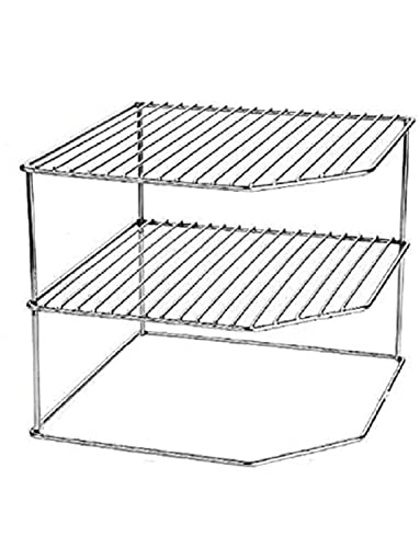 Image of Zepdos Steel 3 Tier Kitchen Counter Organiser, Self Rack, Plate Dish Rack, Kitchen Storage Counter top Organizer, Kitchen Rack Stand, Unstill Holder, Dish Rack (3-Tier Corner)