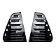 2 Stück Schwarz glänzend Auto Heckscheibe Louver Shutter Trim Für VWGolf MK7 MK7.5 2014-2019, Hintere Seitenfensterlamellen Sorgen für Privatsphäre und Schatten, Fenster Jalousien Exterior Zubehör