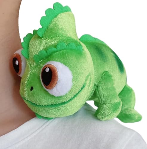 Lizard Plush Shoulder Magnet，Chameleon Stuffed Animal Toys for Kids and Fans（6.3 in）