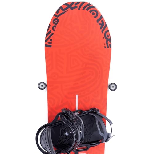 Arkorus Snowboard Wall Mount Hanger Edge-Safe Snow Board Storage Modern Floating Vertical Rack Clip Hook Gravity Grip Holder to Securely Store Hang & Display Snowboards Gear Organizer