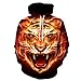 YDyun Herren Pullover Mit Kapuze Und Print 3D Tiger Digitaldruck
