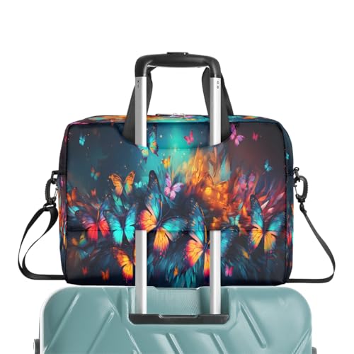 Maletín para laptop 15.6-16 pulg mariposas multicolor miniatura 7
