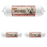 DeliBest Swiss MENU Pferd-Terrine mit Kartoffeln I Nassfutter für Hunde aus 100% frischem Pferdefleisch I getreidefrei & ohne Zusätze I glutenfreies Hundefutter Adult I 800 g (Packung mit 3)