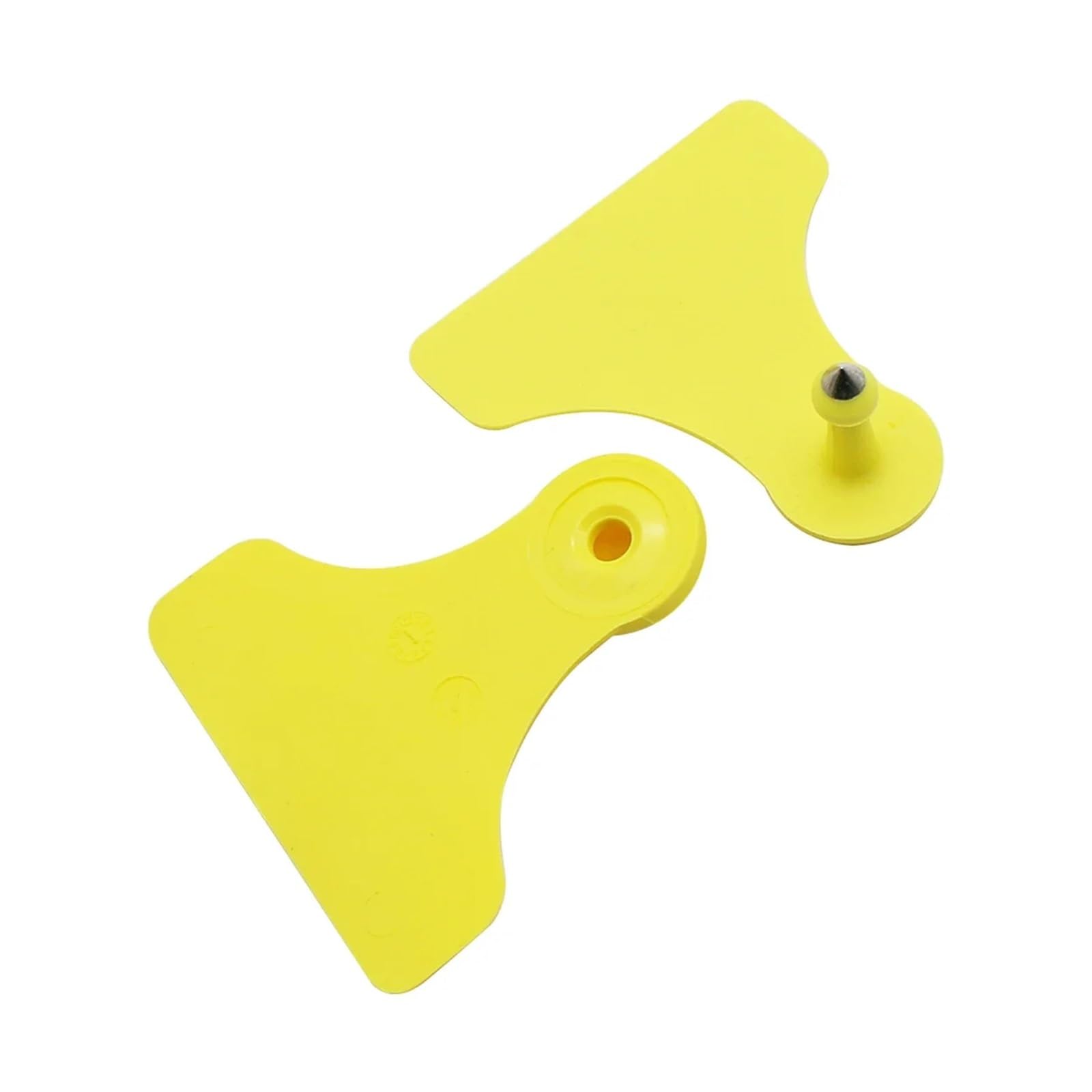 50/100 set 60 x 58 mm maiale scrofa bestiame TPU orecchio piastra senza parole double face marcatore vuoto etichetta numero personalizzato fattoria identificazione animali (100 sets)