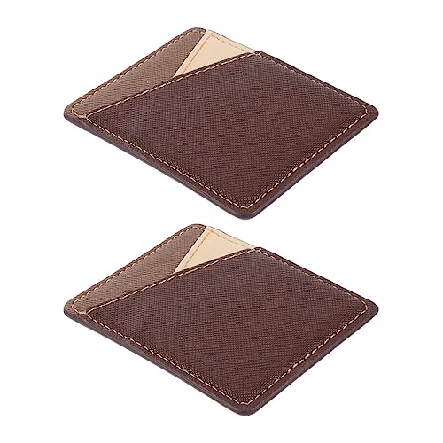 NUOBESTY Pu Leather Mobile Phone Sticker 2 Pack Cards Cover for Single Cards Bags Mobile Phone Wallet