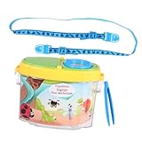 ORFOFE Insektenbox mit Lupe und Fangwerkzeug Outdoor Beobachtungsbox für Mädchen Robustes Entdeckerspielzeug Beobachtungs Denkfähigkeiten Geschenk für Naturfreunde