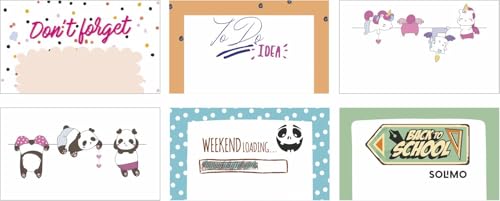 Image of Amazon Brand - Solimo To Do List Notepads, 4 inch X 5.25 inch Tear Off Block Planner For Office, Home, Work Stationery Supplies, Set Of 6, 50 Pages