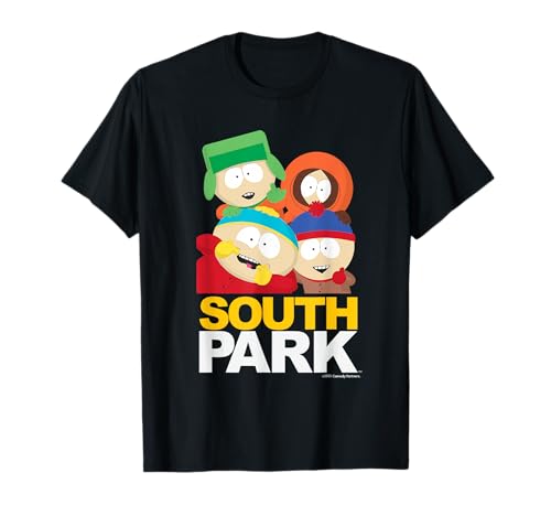 South Park Cartman Kenny Kyle Stan Logo Art Dessin animé Classique T-Shirt
