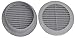 Plastikowa osłona na grilla z wentylacją powietrza Ø 100 mm/szary