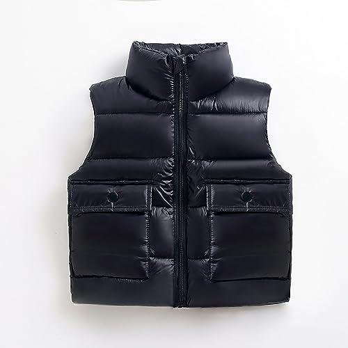 Kids Puffer Vest Lightweight Waterproo𝐟 Sleeveless Jackets Zip up Outwear for Toddler Baby Boy Girl3