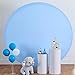 7.2ft Baby Blue Round Backdrop Cover for 7ft / 7.2ft Circle Stand, Wrinkle Free Stretchy Round Backdrop Cover, Circle Arch Backdrop Cover for Party Wedding Birthday Baby Shower Photography