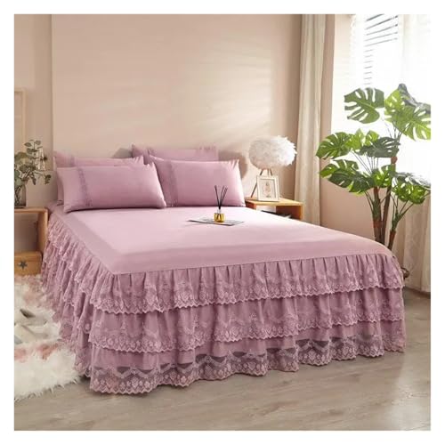 Falda de cama de encaje que cubre el canapé con suavidad y elegancia 3