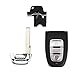 Für Audi A4l A3 A4 A5 A6 A8 Quattro Q5 Q7 A6 A8 Remote Key Shell Case HU66 Fob Ersatz Auto-Smart-Schlüsselschale 3 Tasten