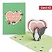 Lovepop Valentine Pop-Up Card for Her and Him - 4 pcs 3D Greeting Cards for Boys, Girls, Men, Women - Happy Meowentine’s Day Cat - 5