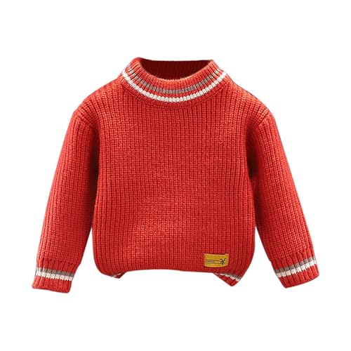 Toddler Girls Fleece Sweater Baby Kids Solid Color Turtleneck Pullover Long Sleeve Shirts Active Basic Tops Clothes